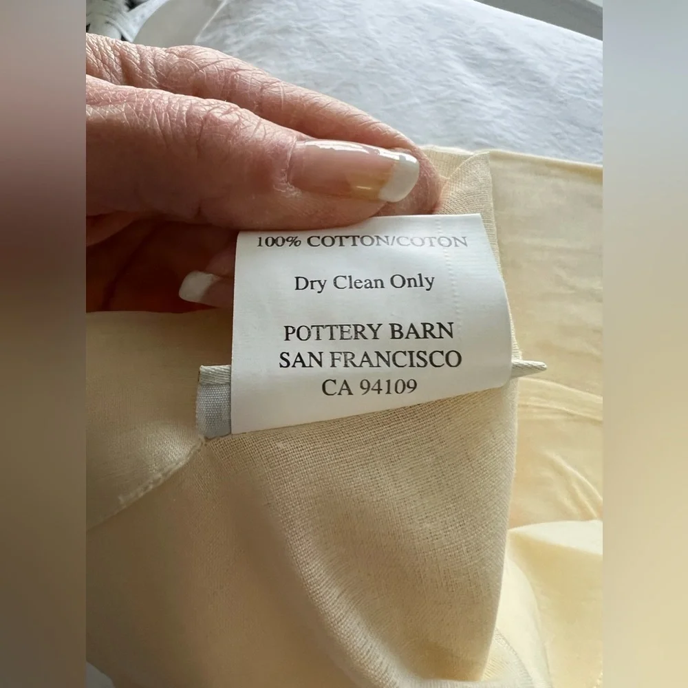 Pottery Barn | Classic Voile Sheer Drape Panel Cream 44” x 96